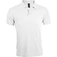 Polo personnalisable homme prime en polyester BLANC