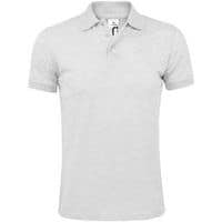 Polo personnalisable homme prime en polyester BLANC CHINÉ