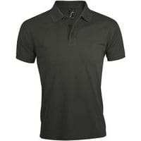 Polo personnalisable homme prime en polyester GRIS FONCE