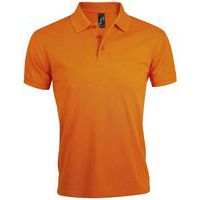 Polo personnalisable homme prime en polyester ORANGE