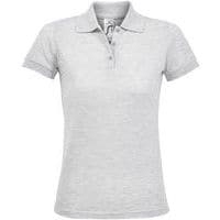 Polo personnalisable femme prime en polyester BLANC CHINÉ