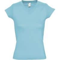 Tee-shirt personnalisable femme en coton BLEU ATOLL