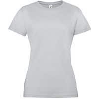 Tee-shirt personnalisable femme en coton GRIS PUR