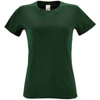 Tee-shirt personnalisable femme en coton VERT BOUTEILLE