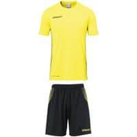 Set maillot/short Score MC Jaune fluo/Noir Uhlsport