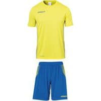 Set maillot/short Score MC Jaune/royal Uhlsport