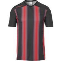 Maillot MC Stripe 2.0 Noir/Rouge UHLSPORT