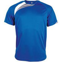 Tee-shirt Wave PES Royal/Blanc/Gris