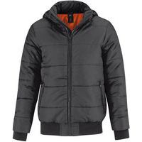 Veste doudoune Super Hood Noir/Orange