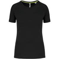 Tee shirt de sport recyclé femme - ProAct - noir