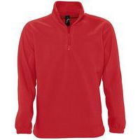 Sweat personnalisable 1/2 ZIP STANDARD ROUGE POLAIRE EXPERT