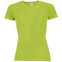 Tee-shirt personnalisable multitech PESFéminin vert pomme