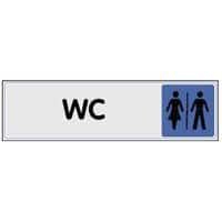 Panneau de signalisation en plexiglas - WC