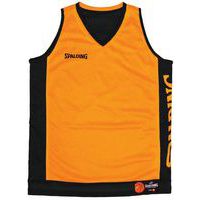 Maillot basket réversible enfant - spalding - orange noir