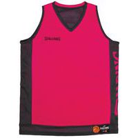 Maillot basket réversible enfant - spalding - fuschia noir noir