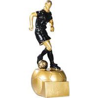 Trophée résine joueuse football - 20cm