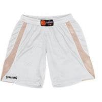 Short basket femme - Spalding - Jam blanc gris