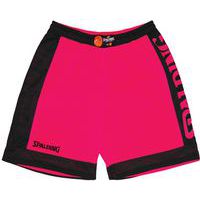 Short basket réversible - spalding - fuschia noir