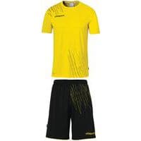 Set maillot et short de foot Enfant - Uhlsport - Score 26 Jaune Citron/Noir