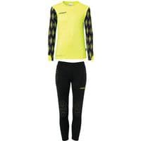 Set maillot et pantalon gardien de foot Enfant - Uhlsport - Reaction Jaune/noir