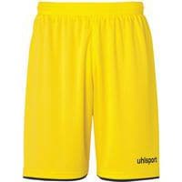 Short Club Enfant - Uhlsport - Jaune Citron/Noir