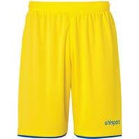 Short Club Enfant - Uhlsport - Jaune Citron/Azur