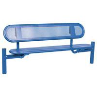 Banc Estoril 1.80 m acier pommeau inox brossé - Procity