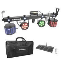 Kit Showbar 2 PARS 2 Butterflys et Laser R/G DMX IRC Beamz