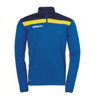 Sweat zippé 1/4 Offense 23 - Bleu/Jaune - Uhlsport