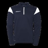 Sweat zippé 1/4 Squad 27 - Bleu foncé/blanc - Uhlsport