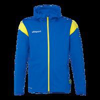 Veste capuche Squad 27 Track Hood - Bleu/jaune - Uhlsport