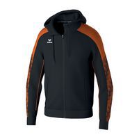 Veste d'entraînement EVO STAR avec capuche - Noir/orange - Erima