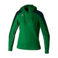 Veste d'entraînement EVO STAR femme avec capuche - Vert - Erima