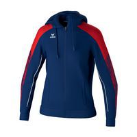 Veste d'entraînement EVO STAR femme avec capuche - Bleu/rouge - Erima