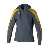 Veste d'entraînement EVO STAR femme avec capuche - Gris/jaune - Erima