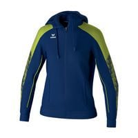 Veste d'entraînement EVO STAR femme avec capuche - Bleu/vert - Erima