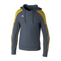 Sweat à capuche EVO STAR enfant - Gris/jaune - Erima