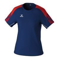 T-Shirt EVO STAR femme - Bleu/rouge - Erima