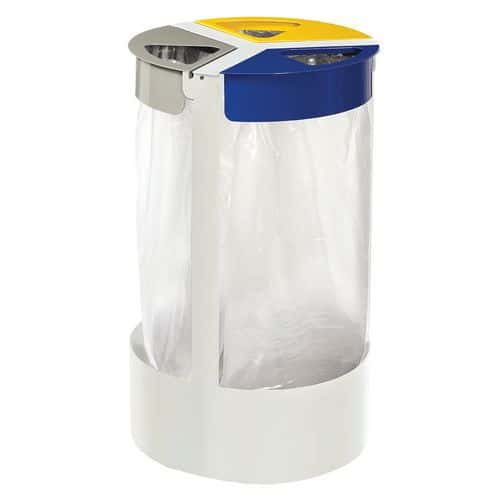 3 poubelles sur pied 3 x 45 L - Citwin essentiel - blanc Rossignol Pro