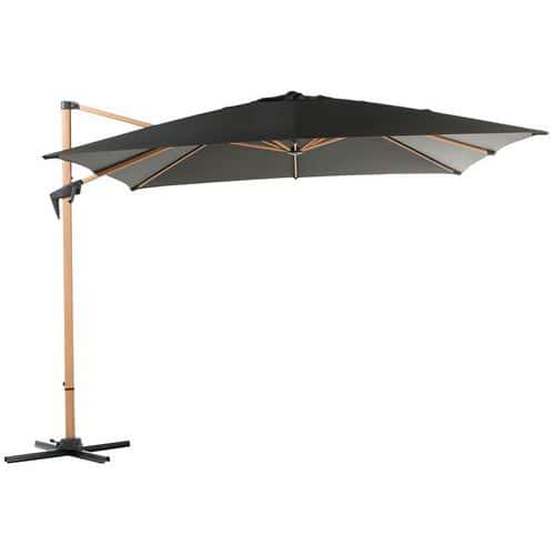 Parasol déporté Roma 3 x 3 m mât oak Proloisirs