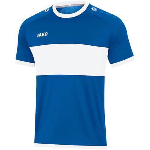 Maillot de foot manches courtes enfant - Jako - Boca Bleu/Blanc