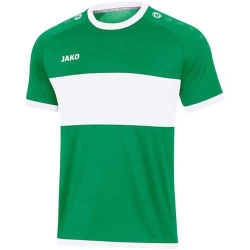 Maillot de football blanc à manches courtes pour enfants et