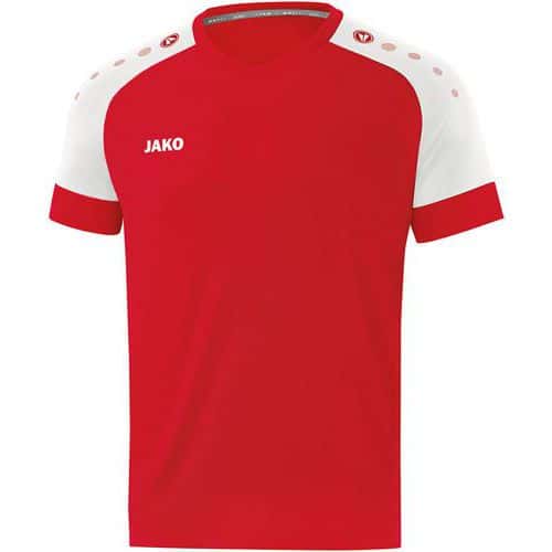 Maillot de foot manches courtes enfant - Jako - Champ 2.0 Rouge/Blanc