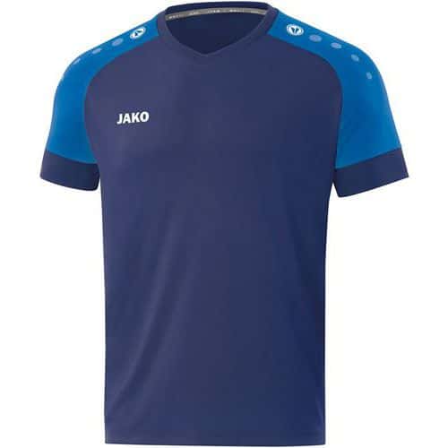 Maillot de foot manches courtes - Jako - Champ 2.0 Bleu marine/Bleu