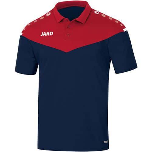 Polo manches courtes enfant - Jako - Champ 2.0 Bleu marine/Rouge