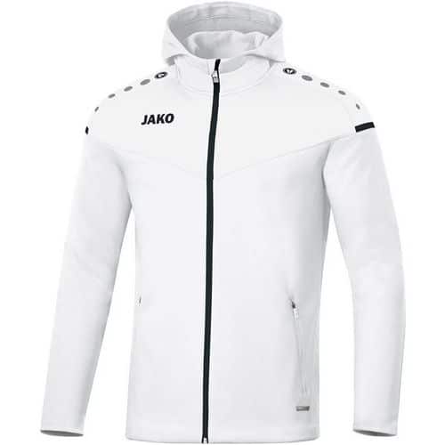 Veste de foot à capuchon enfant - Jako - Champ 2.0 Blanc