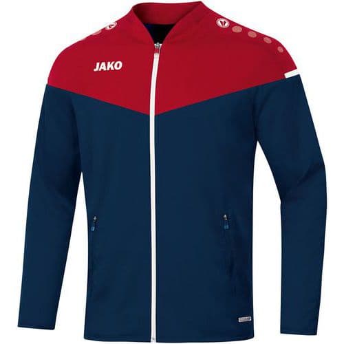 Veste de foot enfant - Jako - Champ 2.0 Bleu marine/Rouge