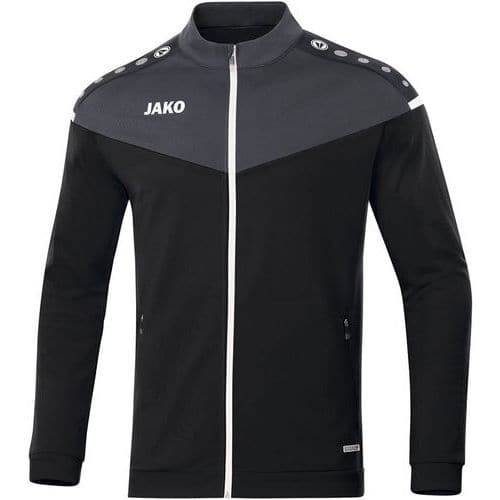 Veste de foot polyester - Jako - Champ 2.0 Noir/Gris