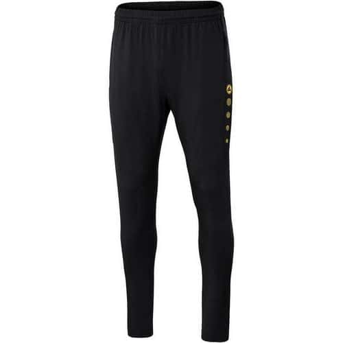 Pantalon d'entraînement de foot femme - Jako - Premium Noir/Jaune