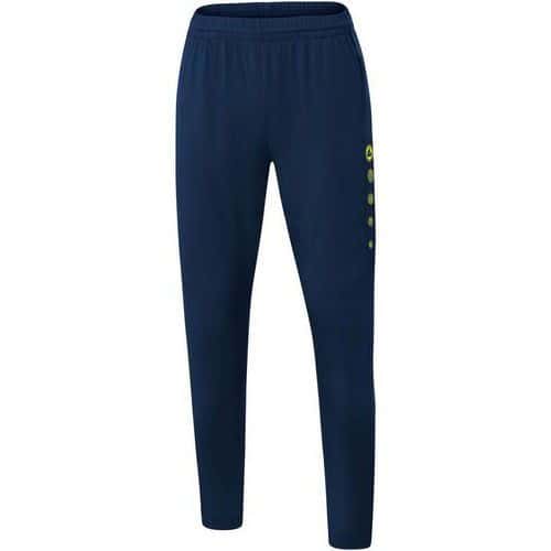 Pantalon d'entraînement de foot femme - Jako - Premium Bleu marine/Jaune fluo